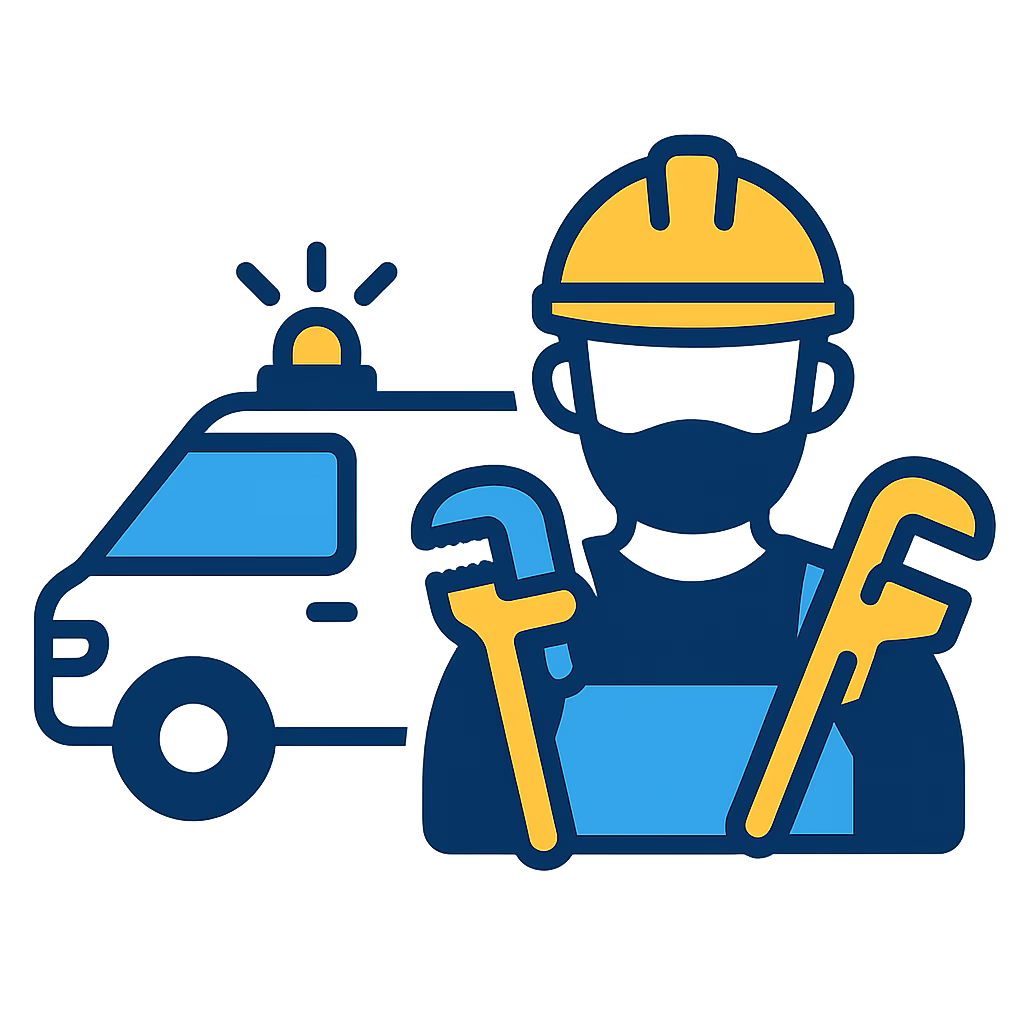 Mitarbeiter Klempner auto
